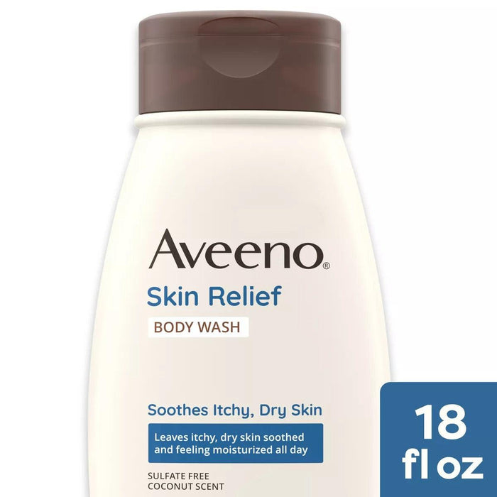 Aveeno Skin Relief Body Wash with Coconut Scent for Sensitive, Itchy, Dry Skin - 18oz - Shop Home Med