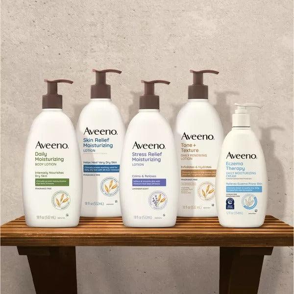 Aveeno Stress Relief Moisturizing Body Lotion with Lavender Scent - 12oz - Shop Home Med