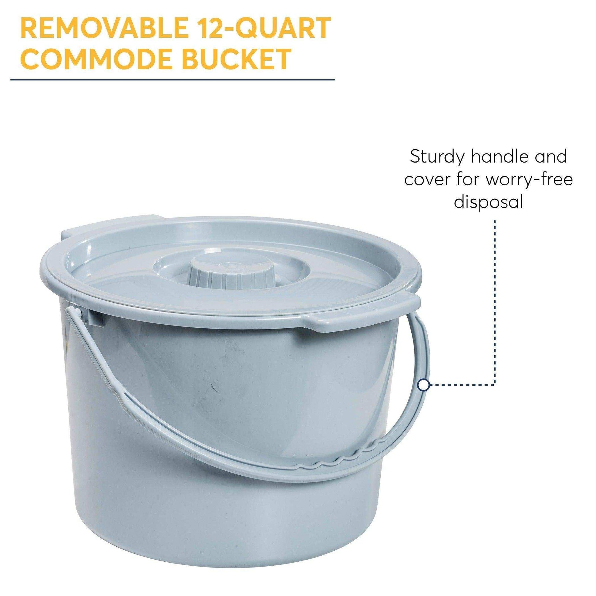 Drive Medical Heavy Duty Bariatric Folding Bedside Commode Chair - Shop Home Med