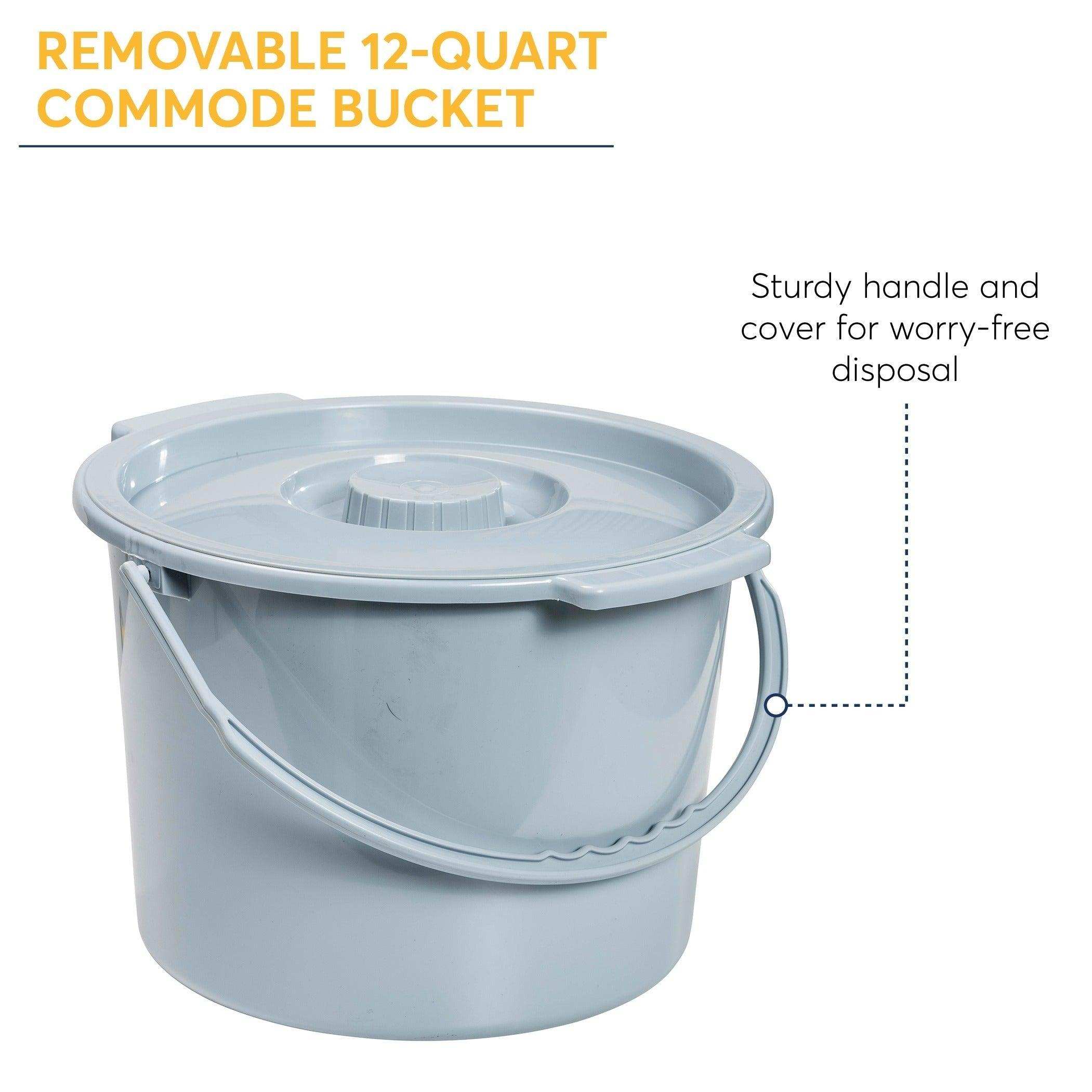 Drive Medical Heavy Duty Bariatric Folding Bedside Commode Chair - Shop Home Med