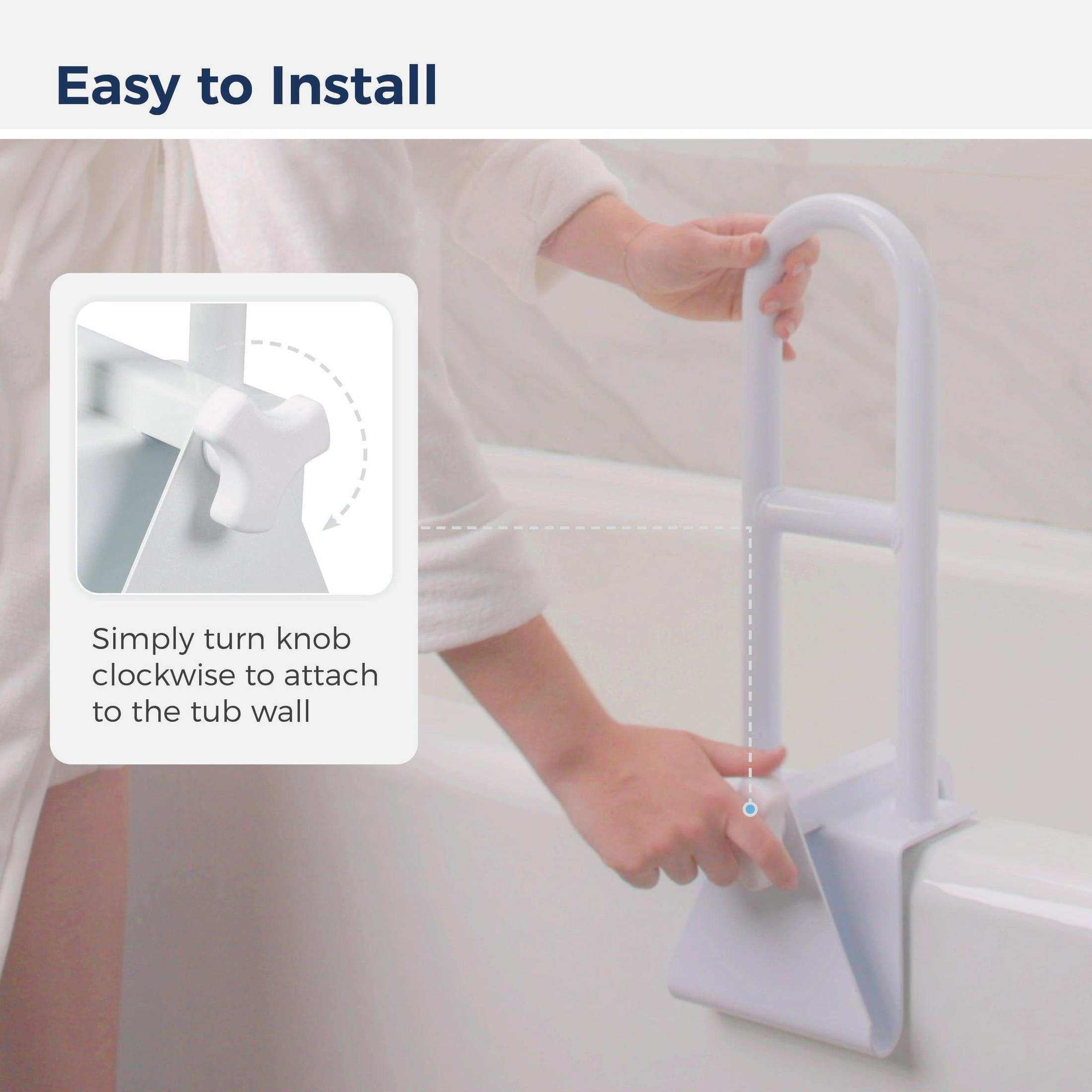 Drive Medical Bathtub Shower Grab Bar Safety Rail Parallel - Shop Home Med