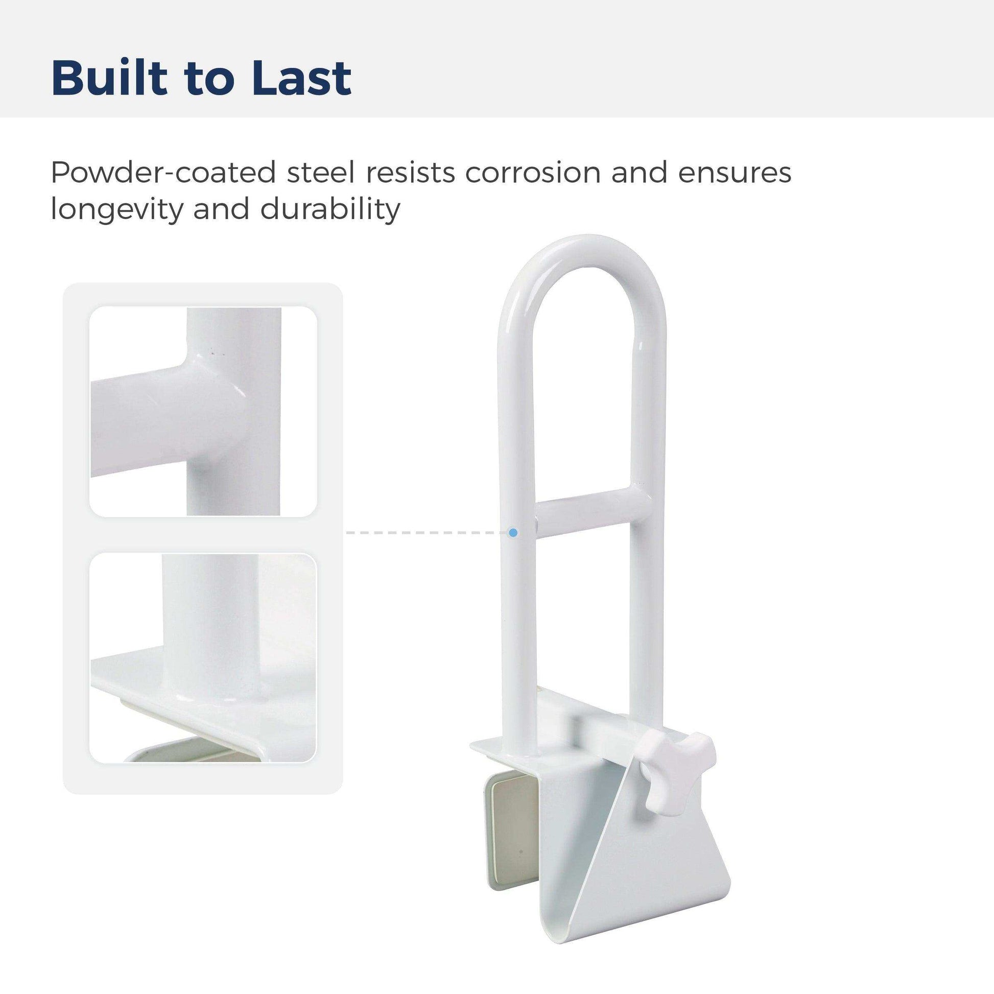 Drive Medical Bathtub Shower Grab Bar Safety Rail Parallel - Shop Home Med