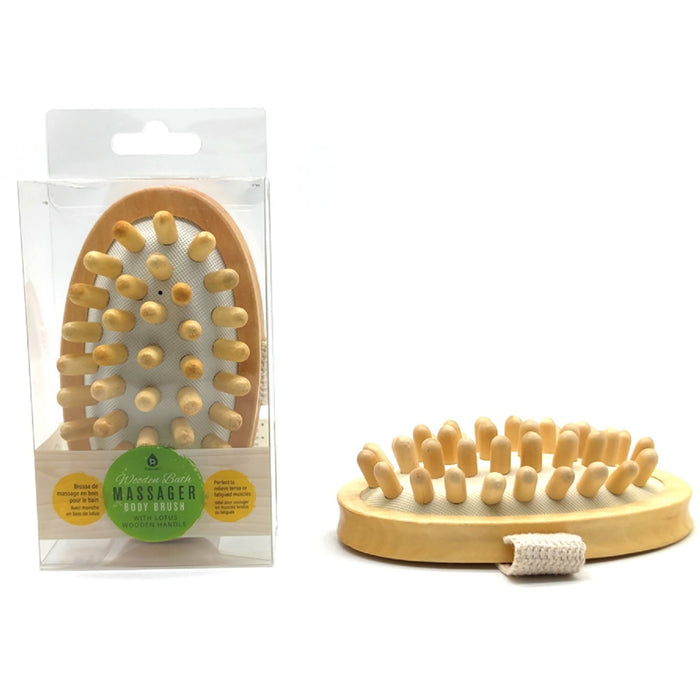 Pursonic Rubber Massager with Lotus Wooden Handle