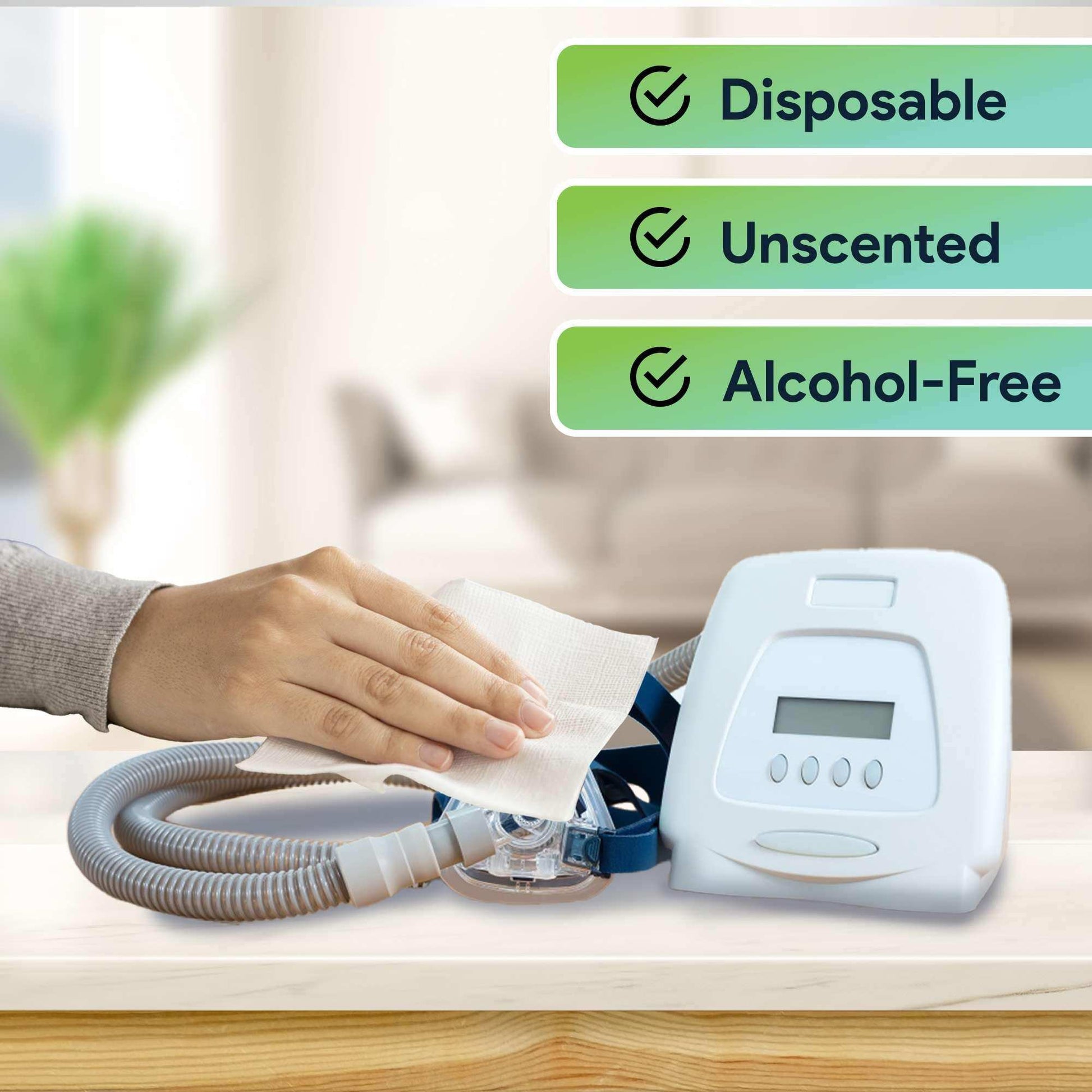 FifthPulse CPAP Mask Wipes - Disposable and Unscented CPAP Wipes - Shop Home Med