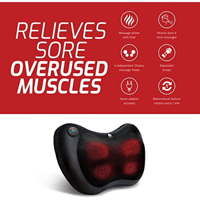 Pursonic Shiatsu Heating Neck & Back Massager