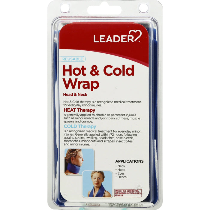 Leader Hot & Cold Wrap Reusable Head/Neck - 1 Ct