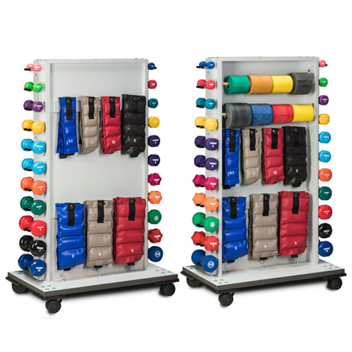 Clinton Mobile Cuff, Dumbbell and Bands Weight Rack