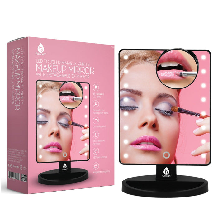 Pursonic LED Lighted Vanity Makeup Mirror