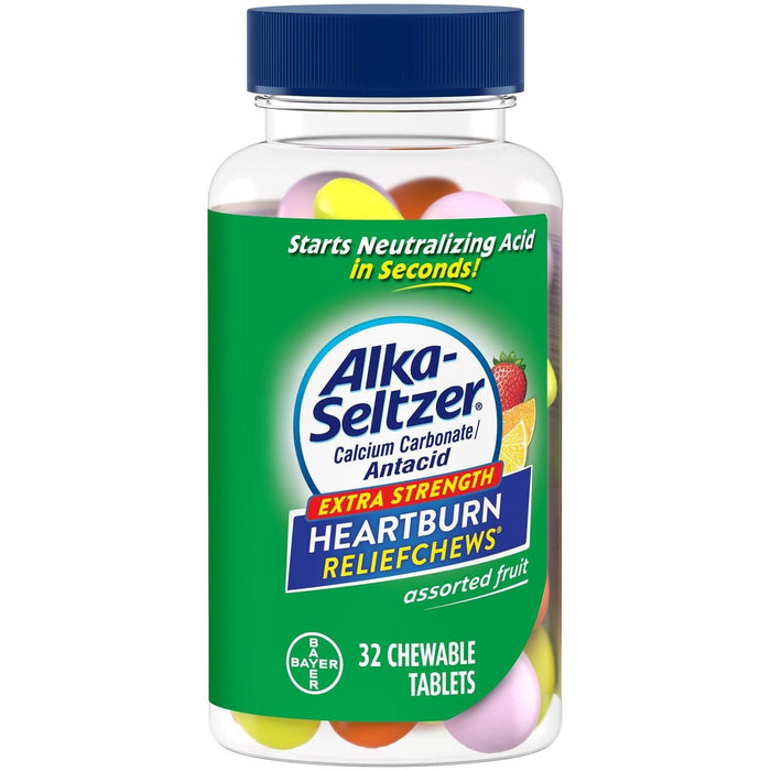 Alka-Seltzer Extra Strength Heartburn ReliefChews Tablets - 32 Ct - Shop Home Med