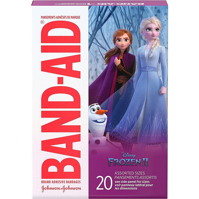 Band-Aid Disney Frozen Adhesive Bandages Assorted Sizes - 20 ct - Shop Home Med