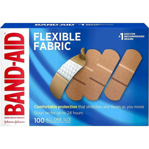 BAND-AID Flexible Fabric Adhesive Bandages - 100 Count - Shop Home Med