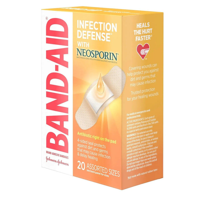 Band-Aid Plus Neosporin Bandages Assorted Sizes 20 Each - Shop Home Med