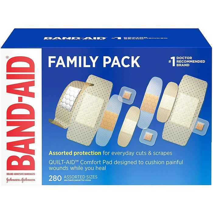 Band-Aid Sheer Variety Pack Assorted - 280 ct. - Shop Home Med