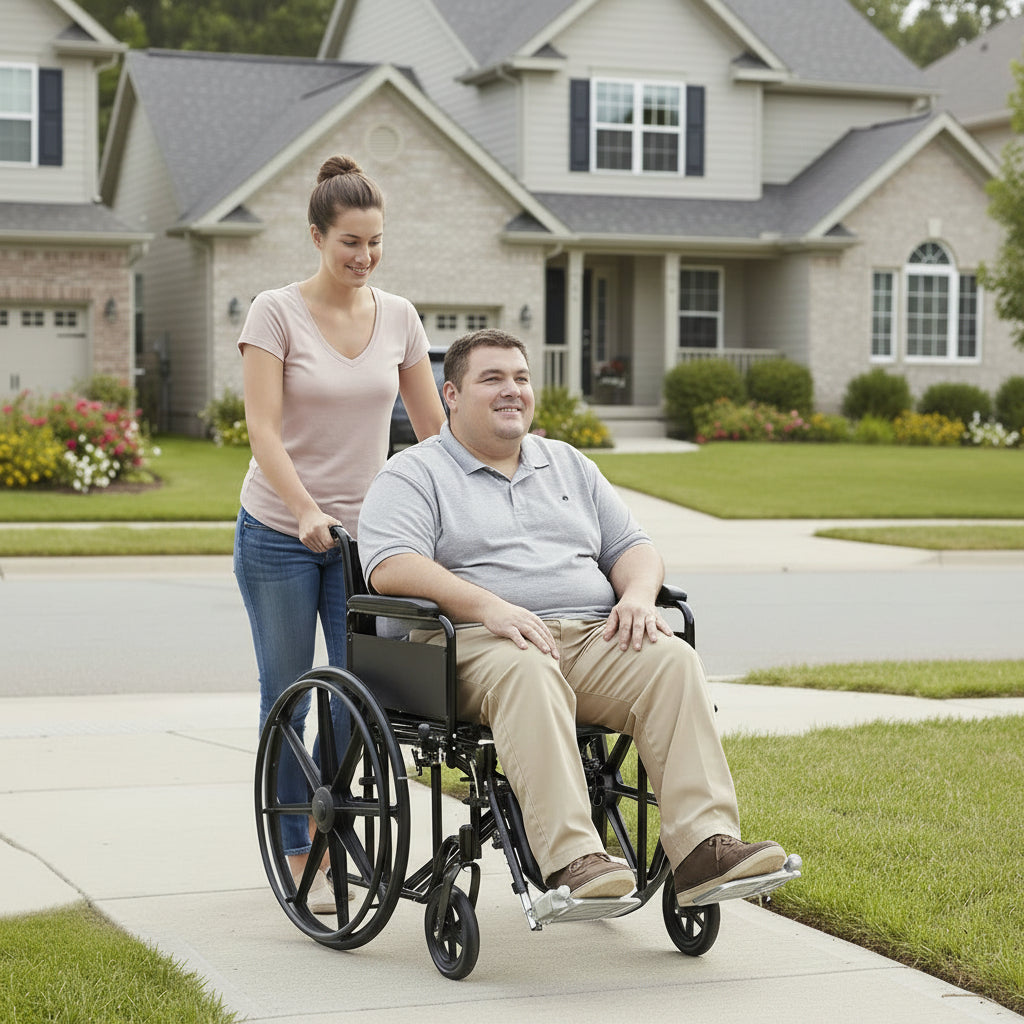 Titus Bariatric Heavy-Duty Wheelchair 500lb Weight Capacity