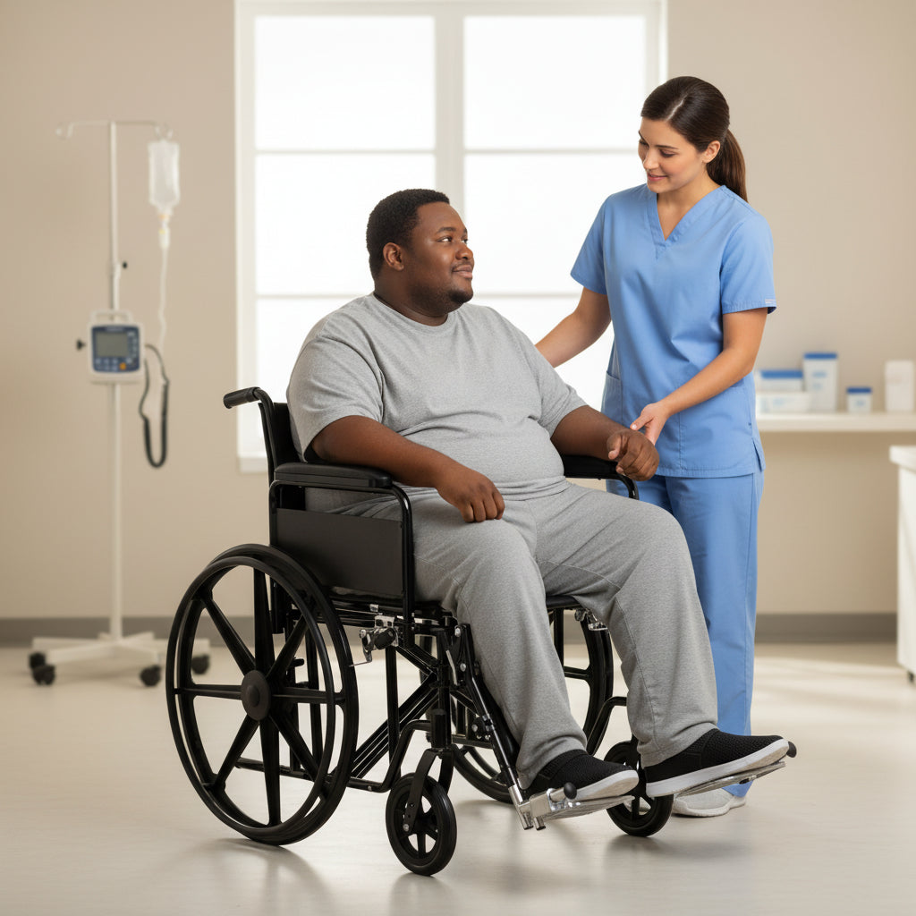 Titus Heavy-Duty Bariatric Wheelchair Swing Away Leg Rest