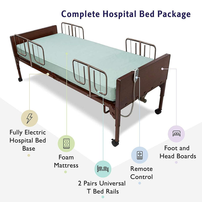 MedaCure Bariatric Electric Hospital Bed 600lb Capacity