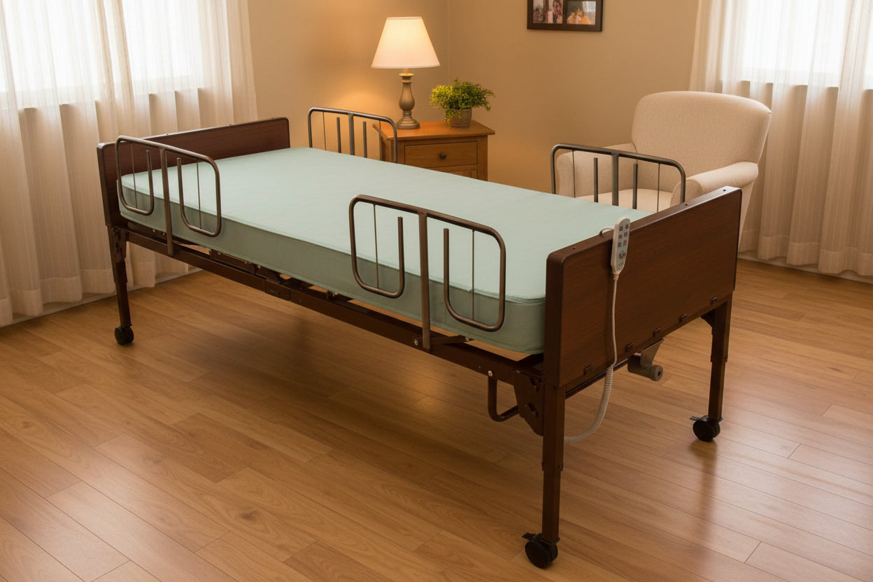 MedaCure Bariatric Electric Hospital Bed 600lb Capacity