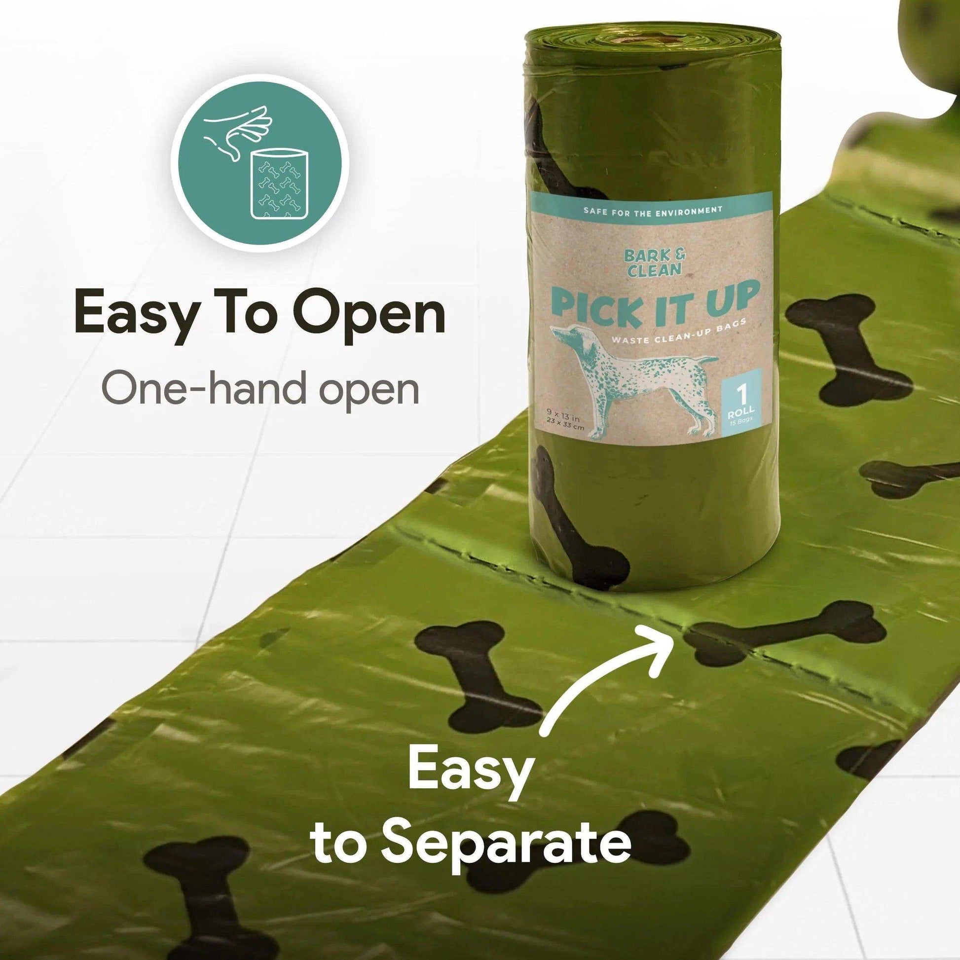 Bark & Clean Biodegradable Dog Poop Bags - Shop Home Med