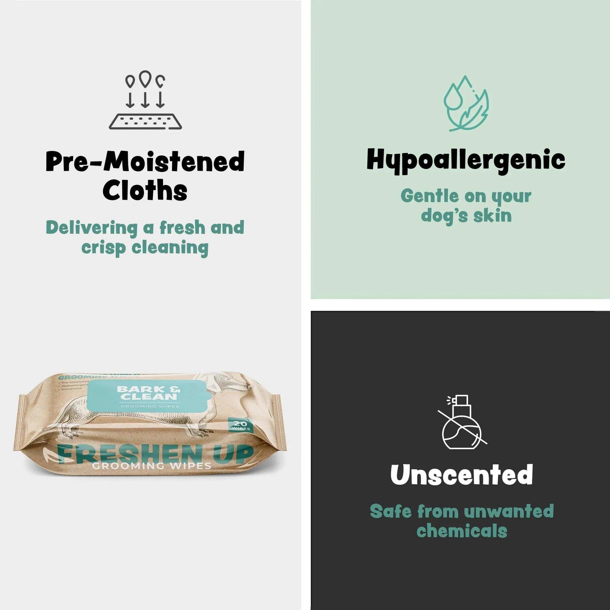 Bark & Clean Pup Wet Wipes - Shop Home Med