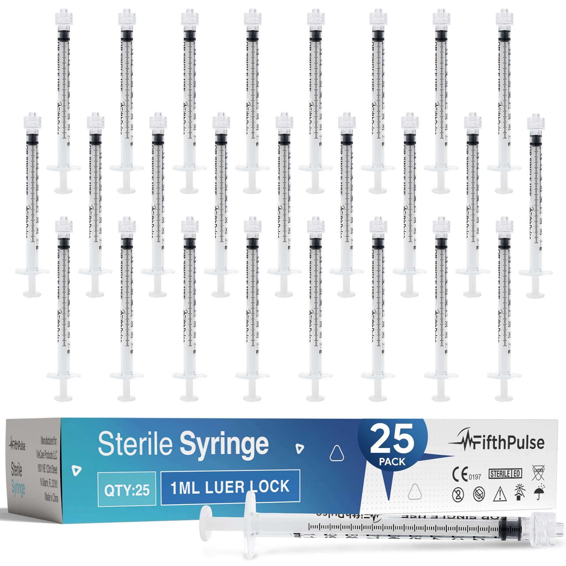 FifthPulse Disposable Luer Lock Syringes Without Needle