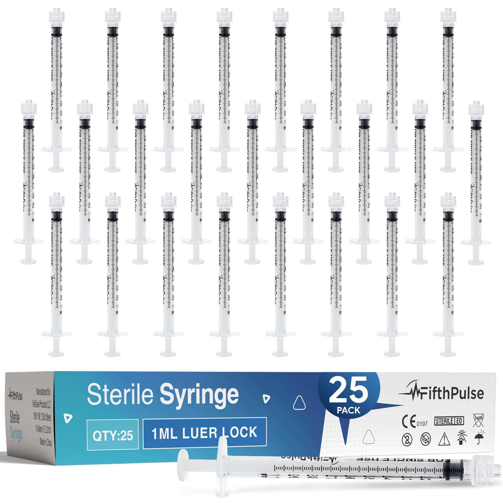 FifthPulse Disposable Luer Lock Syringes Without Needle