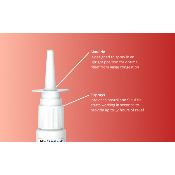 NeilMed Sinufrin Decongestant 12 Hour Quick Relief Nasal Spray