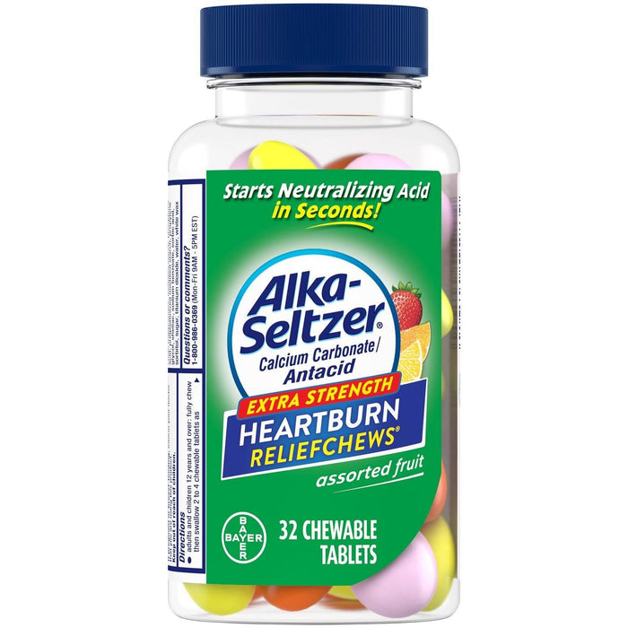 Alka-Seltzer Extra Strength Heartburn ReliefChews Tablets - 32 Ct - Shop Home Med