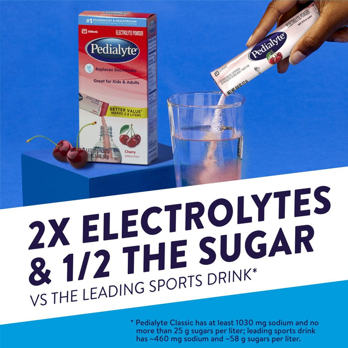 Pedialyte Electrolyte Hydration Drink Powder Packets