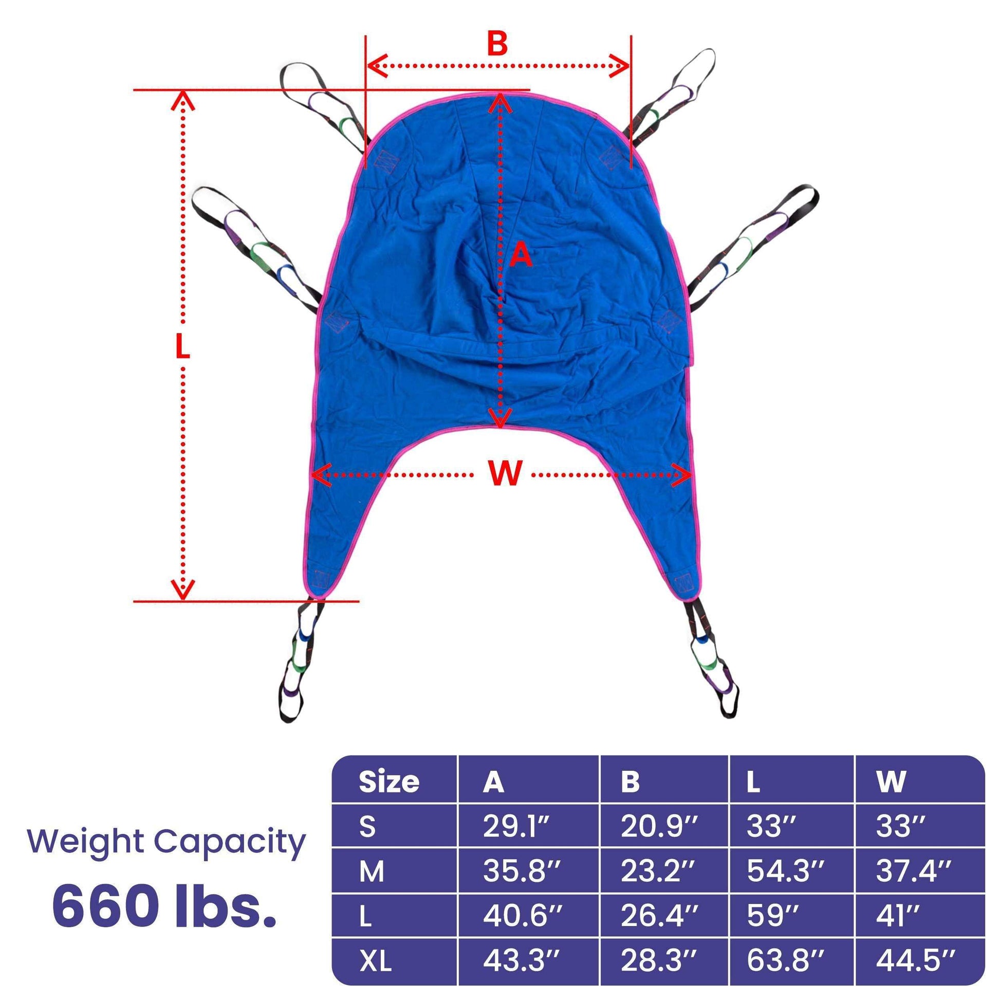 Medacure Bariatric Universal Divided Leg Patient Lift U Sling - Shop Home Med