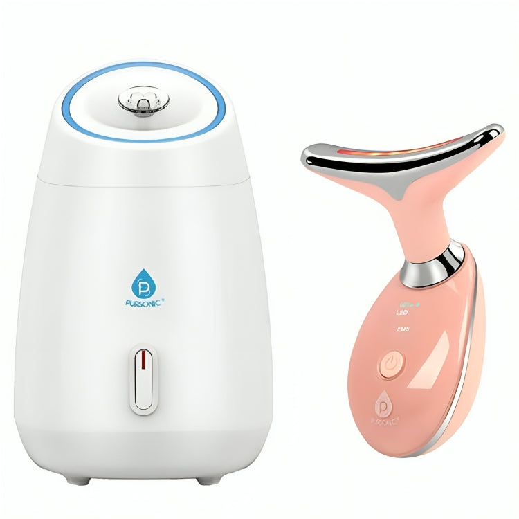 Pursonic Ultimate Spa & Beauty Bundle - Facial Steamer and 7-in-1 LED Light Therapy Device
