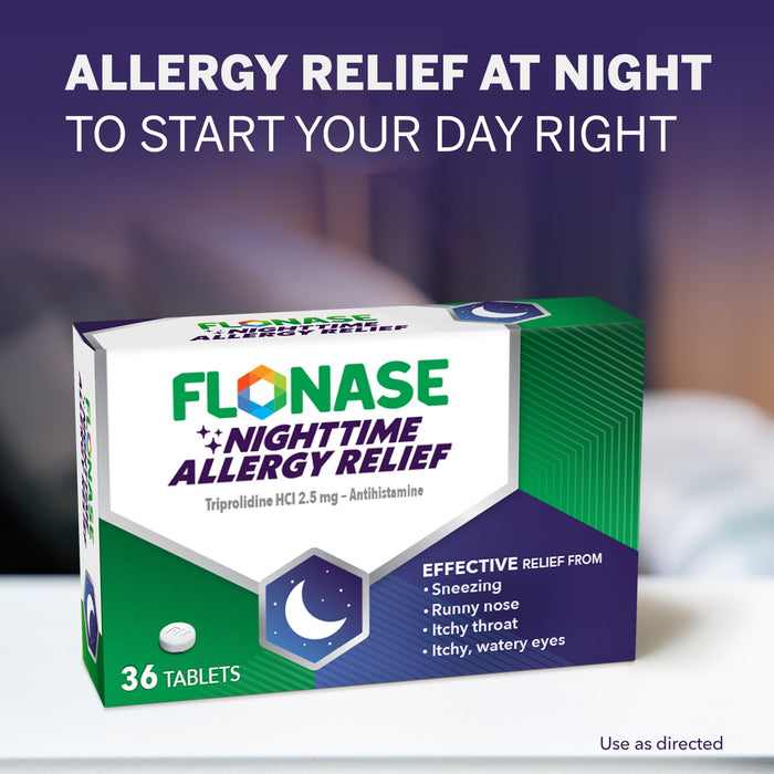 Flonase Nighttime Allergy Relief Coated Tablets - 36 Ct