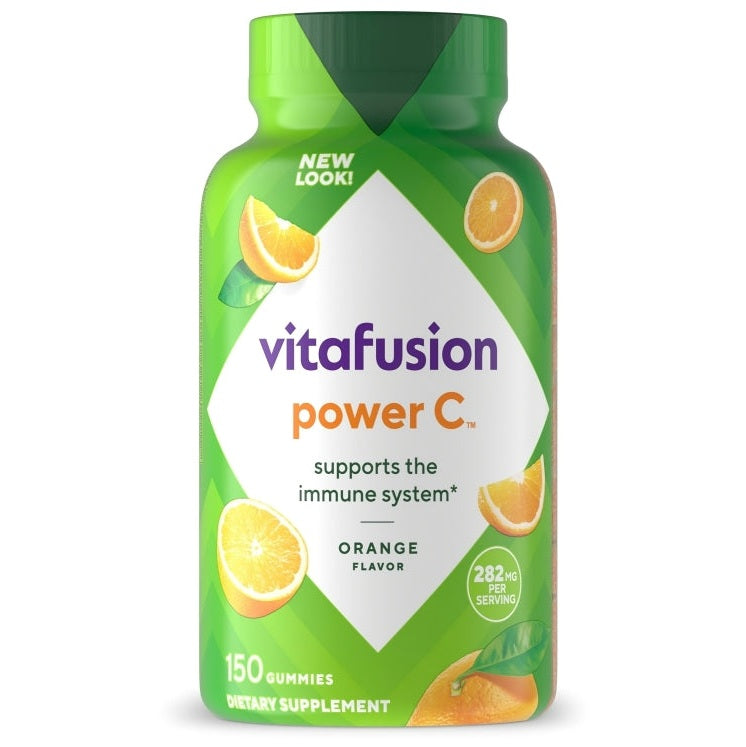 Gomitas de vitamina C Vitafusion Power C para reforzar el sistema inmunitario con sabor naranja 