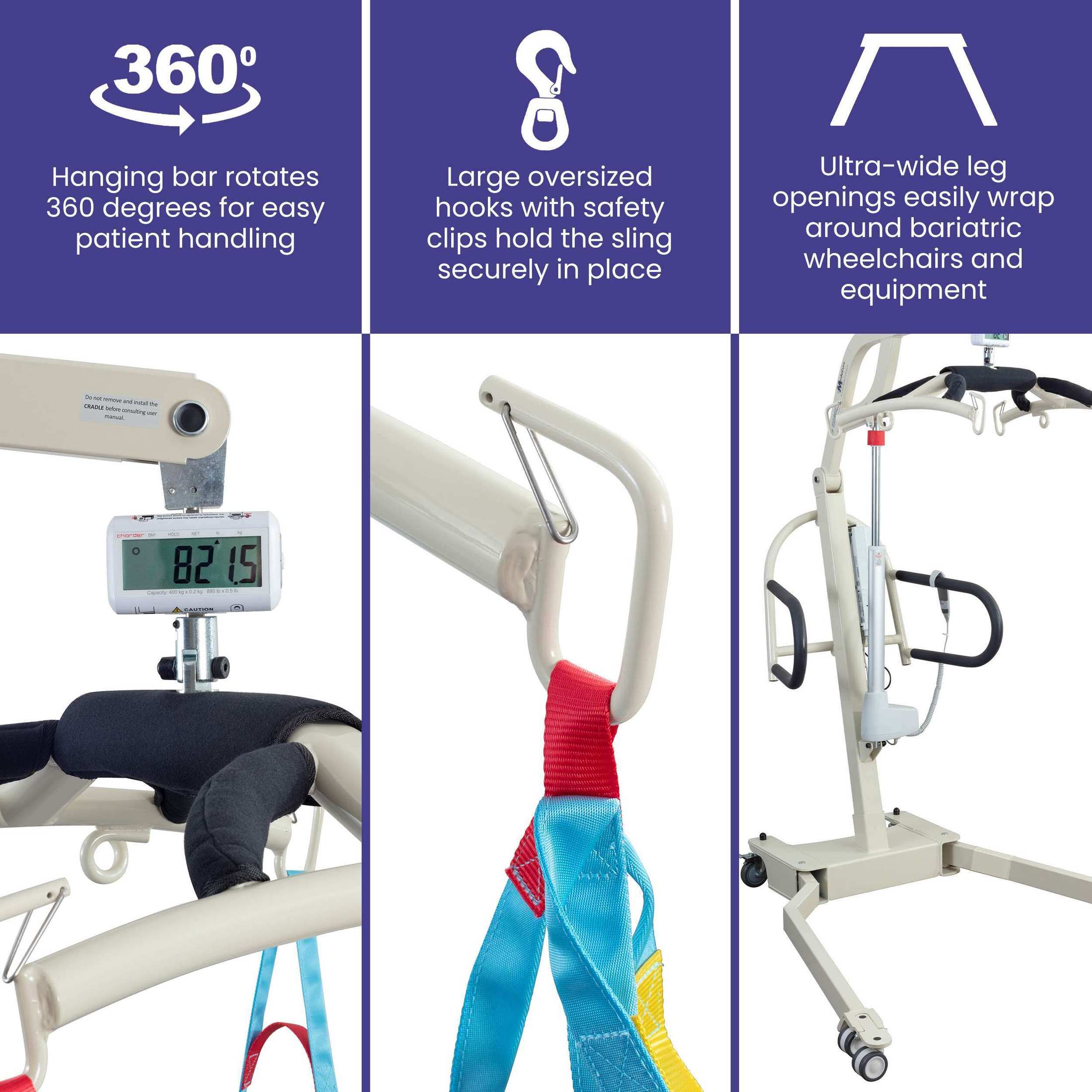 Medacure Bariatric Free Spirit Battery Powered Lift with Scale - 850lb