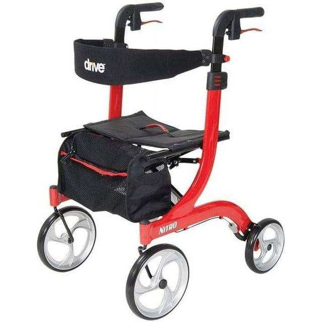 Drive Medical Nitro Euro Style Rollator Rolling Walker - Tall - Shop Home Med