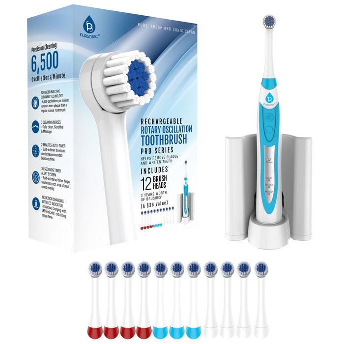 Pursonic Rechargeable Rotary Oscillation Toothbrush Pro Series