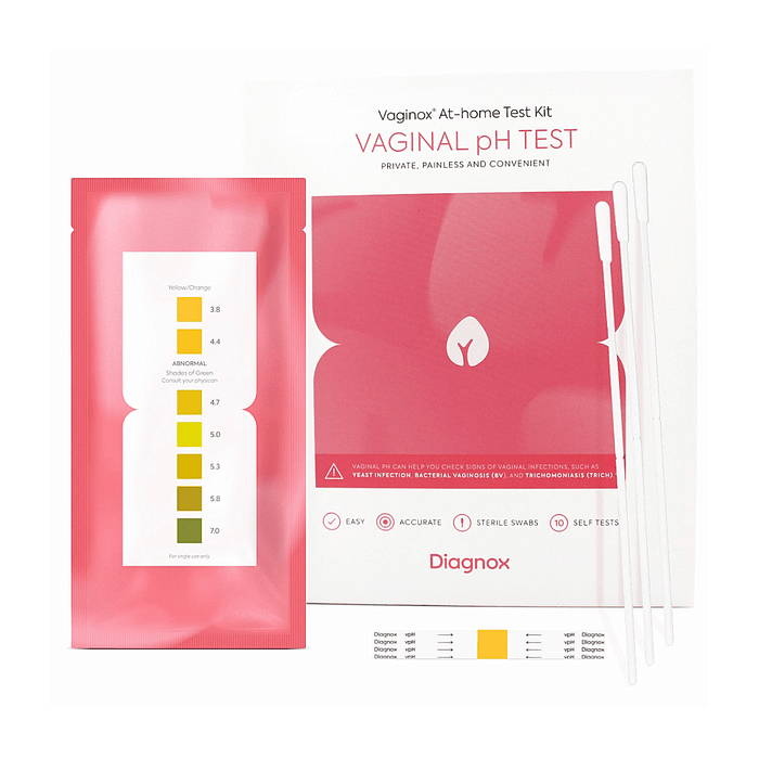 Diagnox Vaginox Vaginal pH Test Kit with Sterile Swabs - 10 Sets