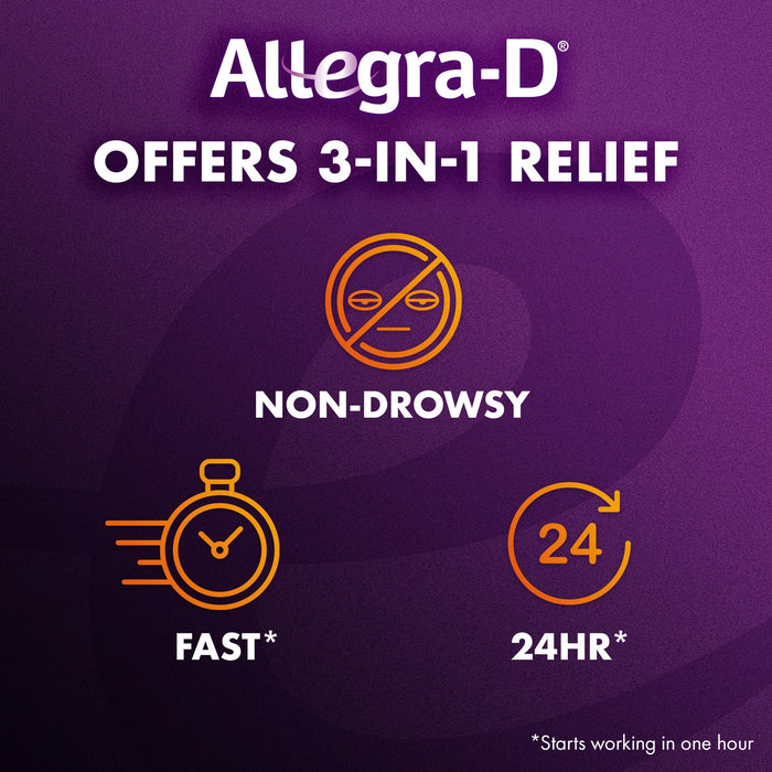 Allegra-D Allergy & Congestion Non-Drowsy 24-Hour Tablets