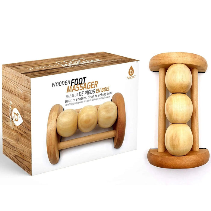 Pursonic All Natural Wooden Foot Massager Roller