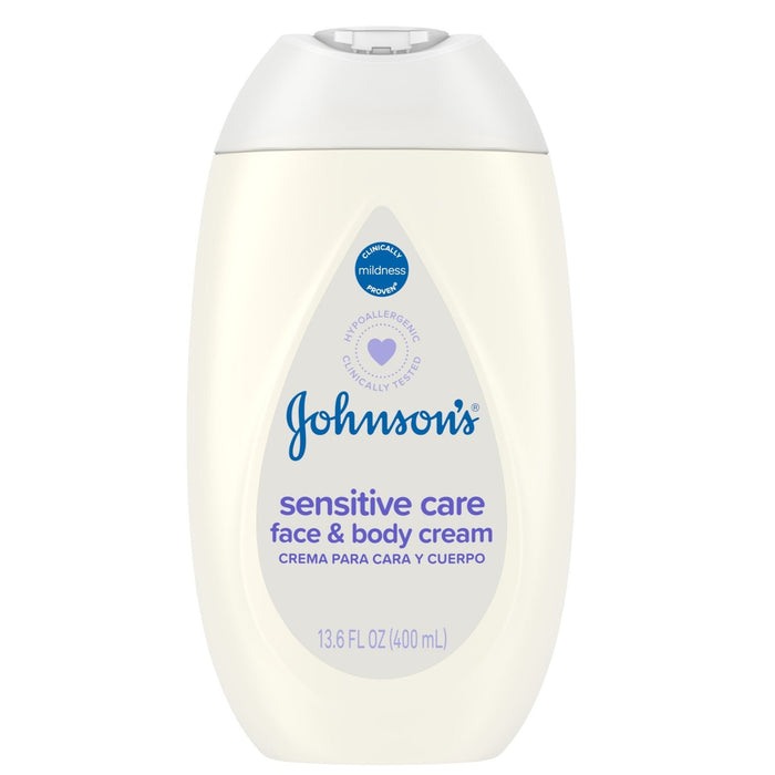 Johnson's Baby Sensitive Care Face & Body Lotion Cream Body Wash & Shampoo