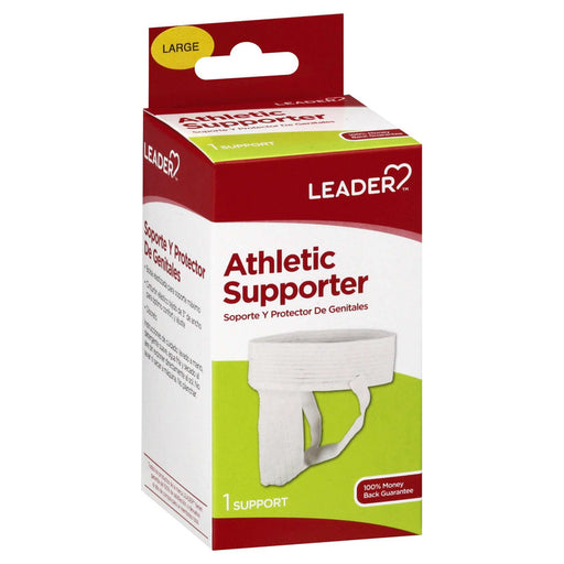 Leader Tm Athletic Supporter White Large