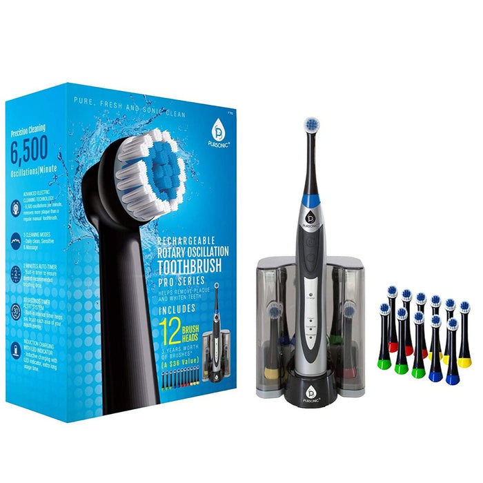 Pursonic Rechargeable Rotary Oscillation Toothbrush Pro Series