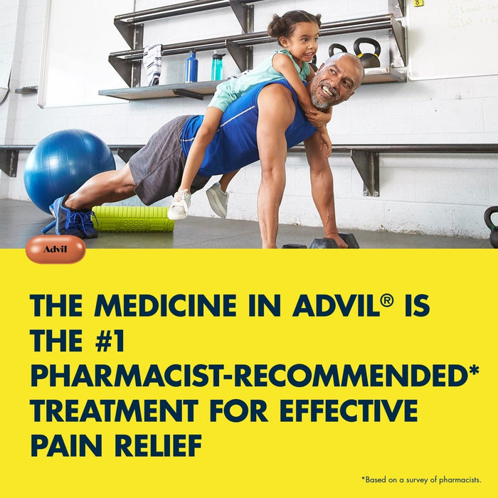 Advil Pain Relievers and Fever Reducer Coated Caplets - 24 Count - Shop Home Med