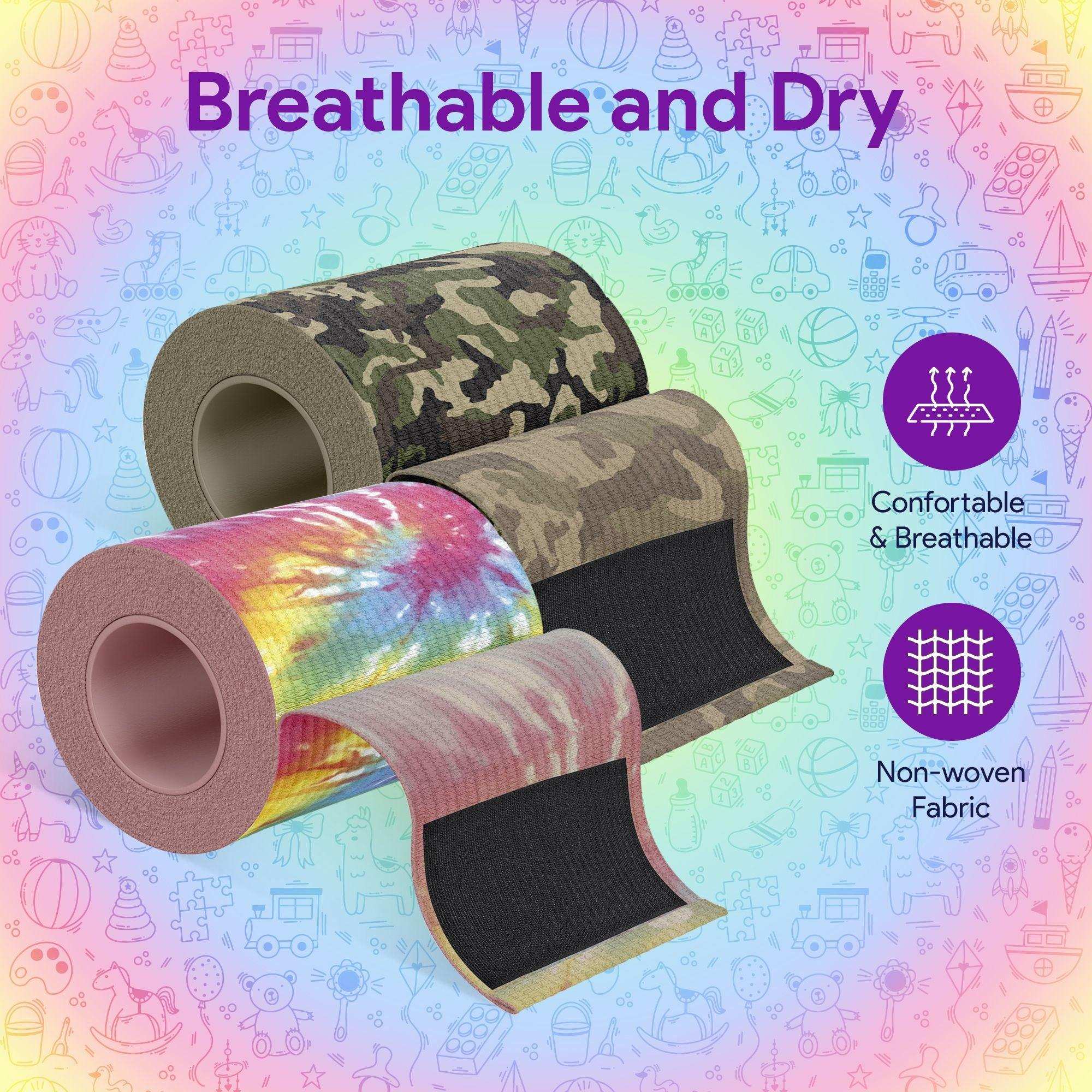 Camo & Tie Dye Compression Bandage Wrap For Wounds - 2 Pack - Shop Home Med