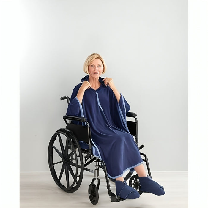 Silverts Men's & Women's Adaptive Terry Shower Bath Cape