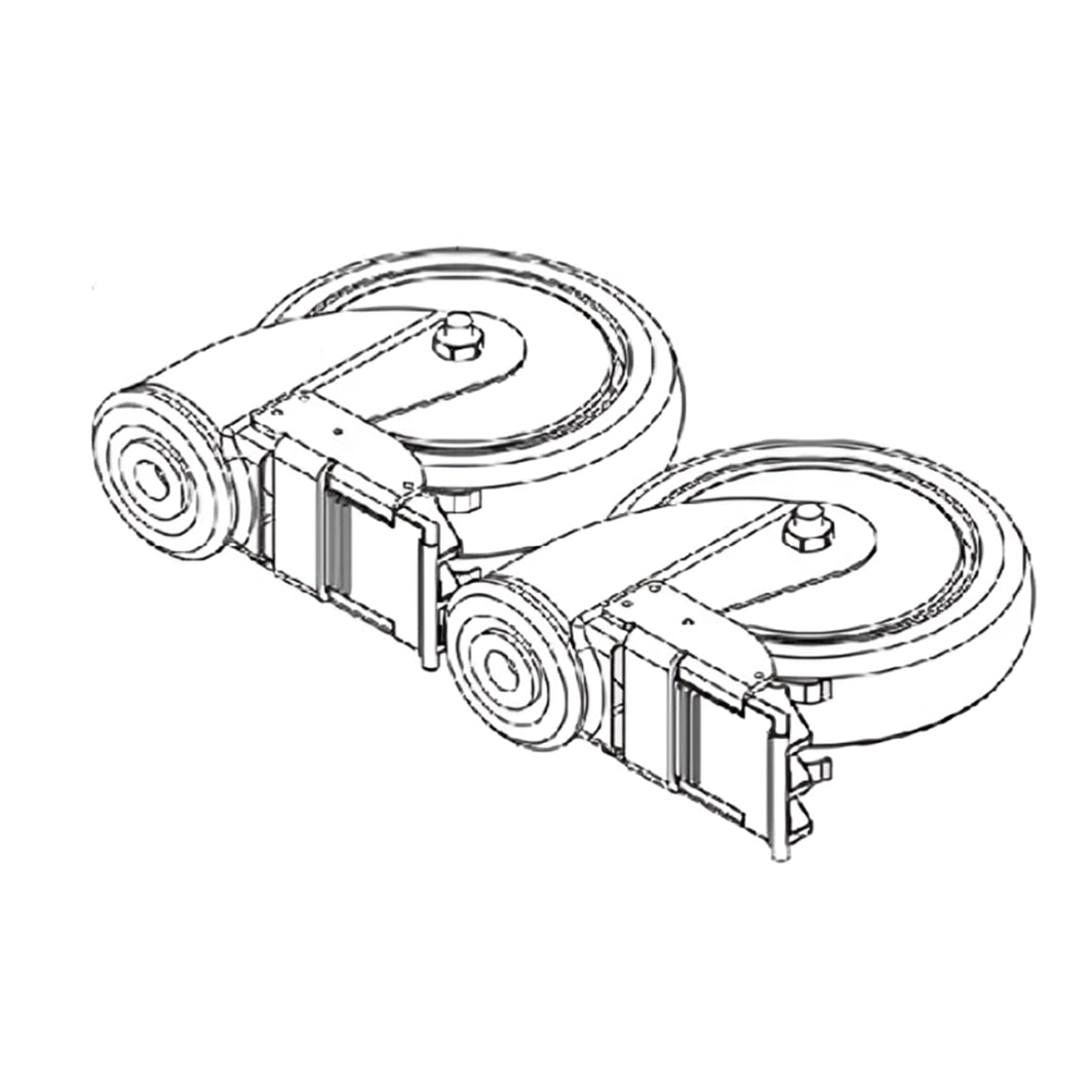 Joerns Replacement Rear Caster Kit for HPL402 Patient Lift