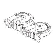 Joerns Replacement Rear Caster Kit for HPL402 Patient Lift