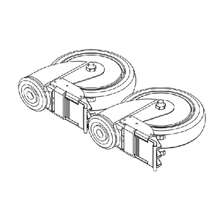 Joerns Replacement Rear Caster Kit for HPL402 Patient Lift