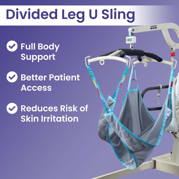 Medacure Bariatric Divided Leg Patient Lift Sling Universal Compatibility