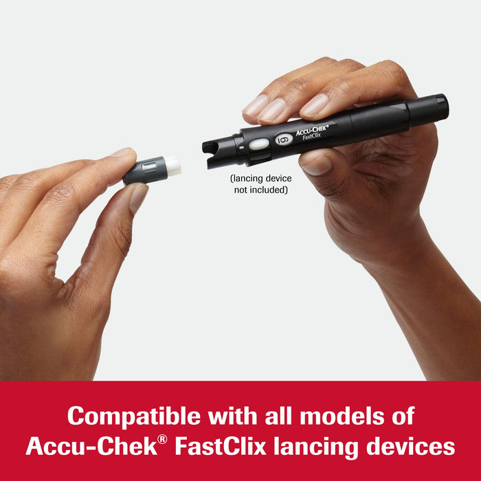 Accu-Chek FastClix Diabetic Blood Glucose Testing Lancets - 102 Ct