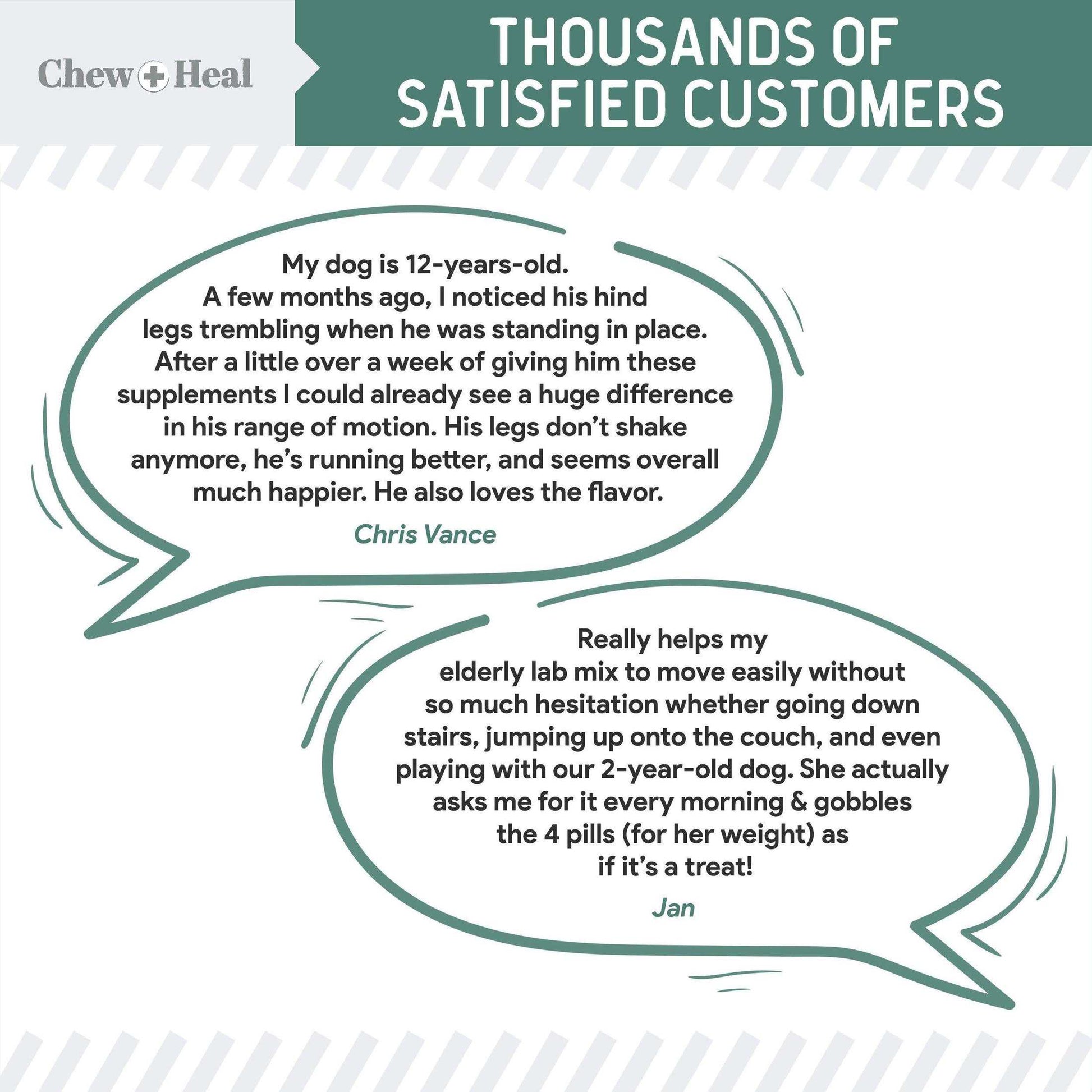 Chew + Heal Senior Hip And Joint Supplement For Dogs - Shop Home Med